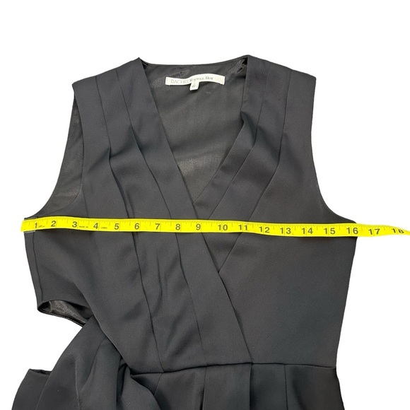 Rachel Roy Black Cutout Dress Wrap Front Midi Cocktail Party Dress Size 2 - Picture 11 of 16